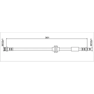 METZGER | Bremsschlauch | 4111779