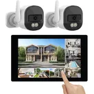 WLAN-6-Überwachungsrekorder, 10,1"-Touchscreen-Monitor, 2x 2K-Kameras