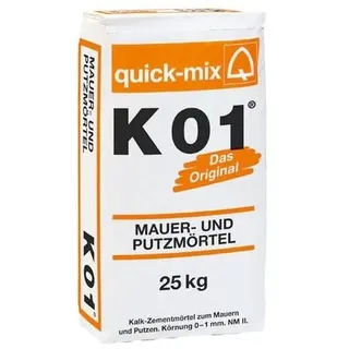 Quick-Mix K 01 Kalk-Zement-Mauer- und Putzmörtel - 25 kg Sack