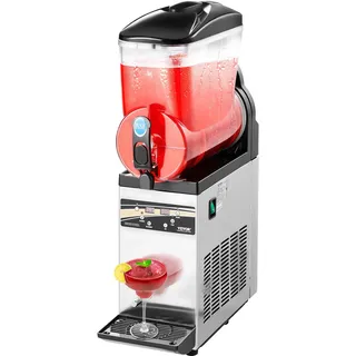 Vevor kommerzieller Frozen Drink Maker, 15 L Slush-Maschine 60 Tassen Margarita-Smoothie-Maschine aus Edelstahl, Slush-Maker für Zuhause Partys Restaurants Cafés Bars