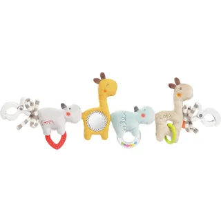 Fehn Kinderwagenkette Baby Mobile Loopy & Lotta – Babymobile Kette mit süßen Anhänger Figuren - Babyspielzeug zum flexiblen Aufhängen - Kinderwagen Spielzeug für Babys und Kleinkinder ab 0+ Monaten