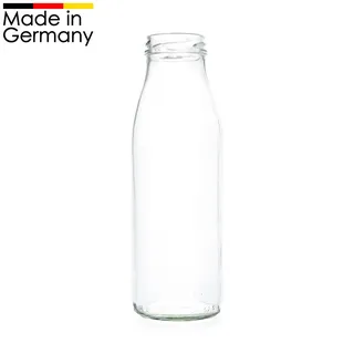 Milchflasche 0,5 Liter Weiß TO 48 - Milchflaschen, Saftflaschen, Weithalsflaschen