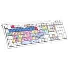 Logickeyboard Adobe Premiere Pro CC Kabelgebunden Tastatur Deutsch, QWERTZ Weiß Multimediatasten, USB-Hub, Geräuscharme Tasten