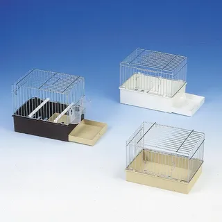 Nobby Badehaus mit Tür für Vögel, Weiß, Kunststoff, 24 x 16 cm