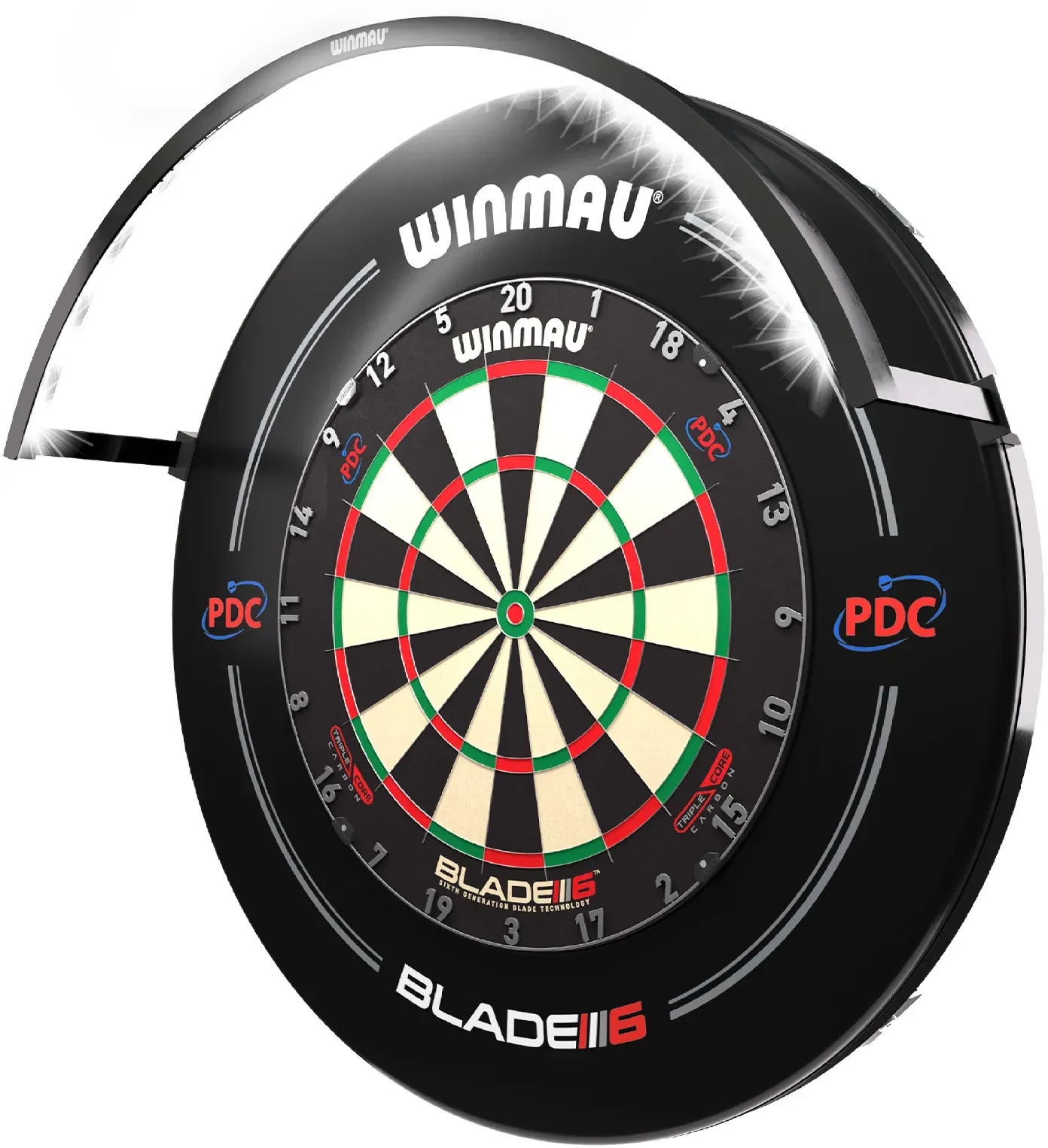 Winmau Dartboard-Beleuchtung "Wispa",schwarz,
