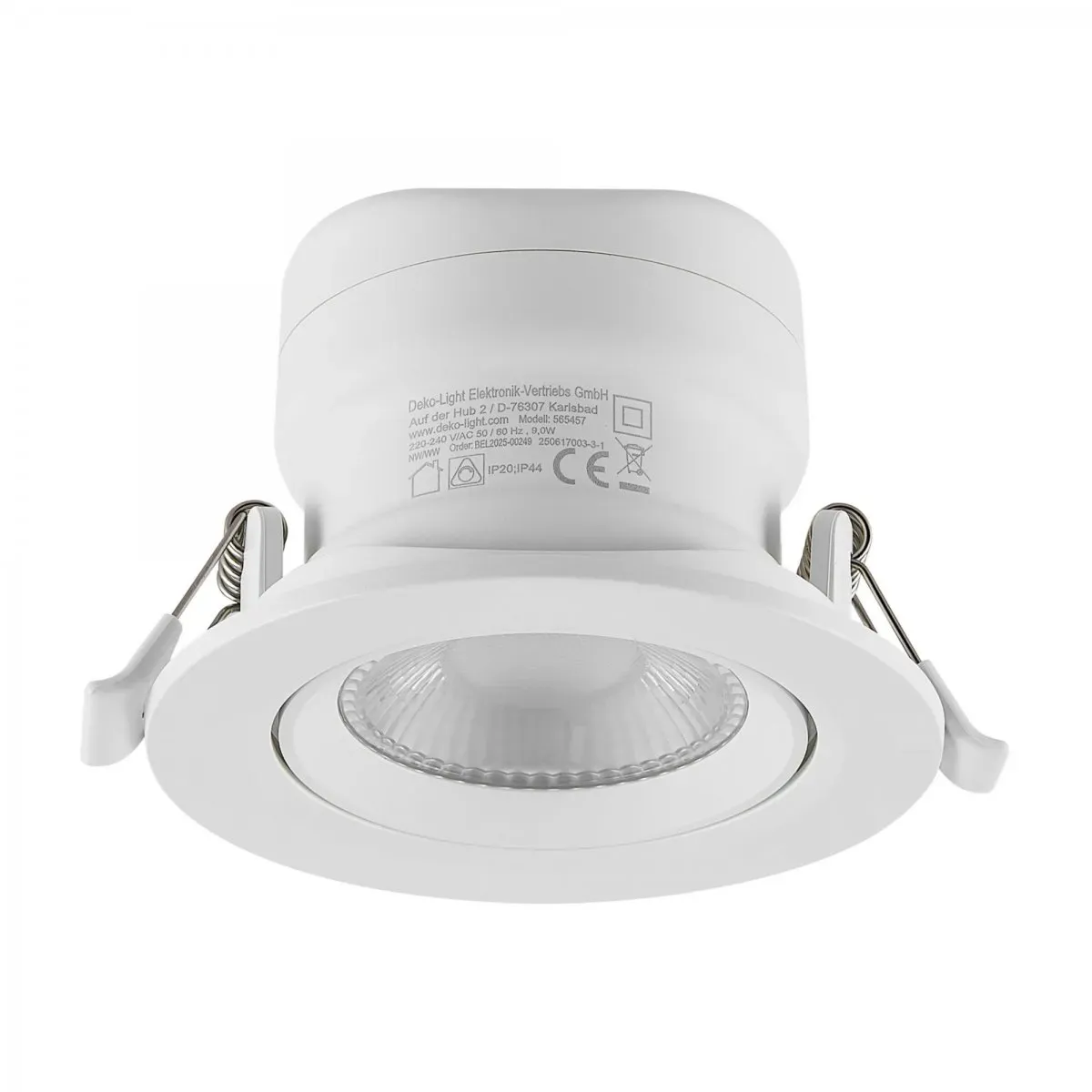 Deko-Light Einbaustrahler Surtur Tilt 83mm 9W Dimmbar 2700/3000/4000K Weiß