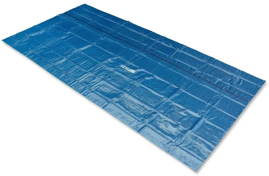 Solarabdeckplane schwarz/blau 260 x 160 cm für Pool
