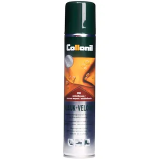 Collonil Nubuk + Velours Spray mittelbraun 200 ml – Imprägnierspray für Schuhe & Wildleder Pflege mit Farbpigmenten – Lederfarbe mittelbraun – Schutz vor Schnee & Nässe – Made in Germany - 200 ml (1er Pack)