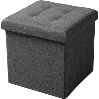 Woltu Sitzbank grau 37,5 x 37,5 x 38 cm