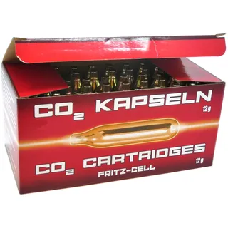 Fritz-Cell CO2-Kapseln 12g – 25 Stück – für Airsoft, Softair und Luftgewehre – sauber versiegelt, konstante Leistung, rückstandsfrei, korrosionsgeschützt, 12g-System kompatibel