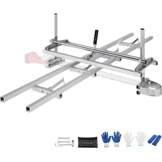Vevor Tragbares Sägewerk 355-914mm Kettensägenmühle Max. Schnittdicke 5,08-300 mm Kettensägewerk mit 2745x241x108,4mm Führungsschiene Geeignet für eine Vielzahl von Holzschneideanforderungen