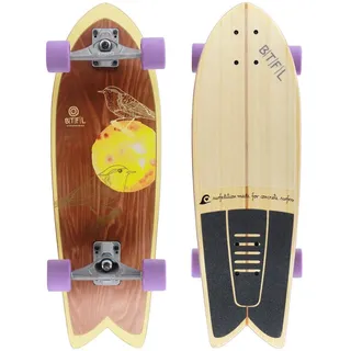 BTFL Skateboard BETH - kurzes Surfskate mit Kicktail (1-St)