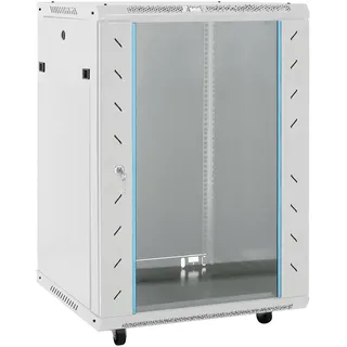 vidaXL 15U Netzwerkschrank, auf Rollen, 19\" IP20 60x45x86 cm"