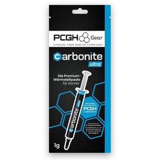 pcgh gear Carbonite Ultra Wärmeleitpaste 1g inkl. Gutschein für PCGH-Sonderheft - für alle Prozessoren (CPU, GPU, PS4, Xbox, Laptop PC) – Hochleistung durch 14 W/mK Wärmeleitfähigkeit