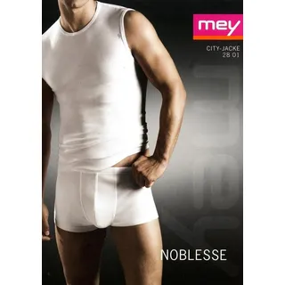 Mey Unterhemd Noblesse City-Shirt (Vorteils-Pack, 2-St., 2er-Pack) Herren Top ohne Arm aus Feinripp, im Doppelpack weiß 5/M