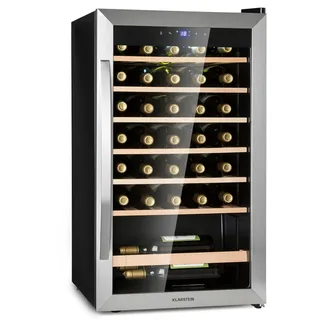 Klarstein Weinkühlschrank 1 Zone 95 L / 36 Flaschen 4-18°C Touch