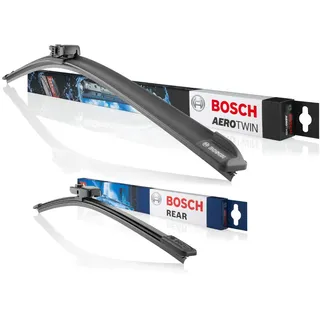 Bosch Scheibenwischer Heckwischer Vorne + Hinten, Aerotwin Spoiler A620S + A383H, Wischer Scheibenwischerblätter Set für Frontscheibe und Heckscheibe, Passend für - SKODA OCTAVIA III Combi (5E5, 5E6)