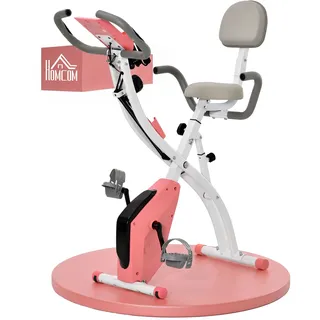 Homcom Heimtrainer mit LCD Display rosa