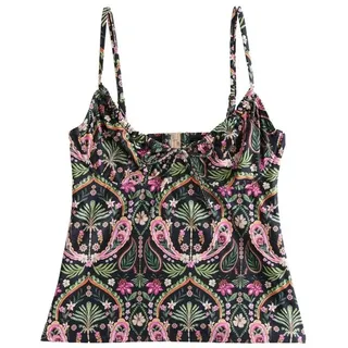 Next Tankini-Top Unwattiertes Tankinioberteil mit Bügel (1-St) schwarz