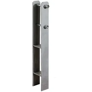 Weka H-Anker-Set 6 Stück 9 x 9 cm Silber