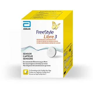 FreeStyle Libre 3 Diabetes Sensor 3 Stück Blutzucker Messgerät Becopa® Gutschein 3 pieces