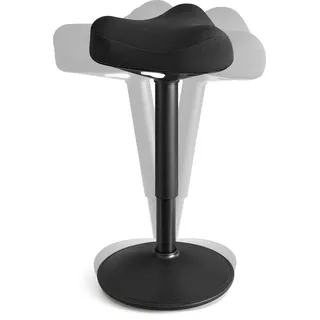 Songmics Stehhocker um 360° neigbar, Schreibtischstuhl, höhenverstellbar 58-83 cm