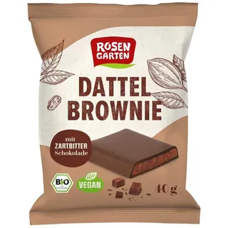 Rosengarten Dattel Brownie Zartbitter bio