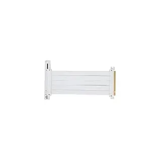 Yunseity PCIe 4.0-Verlängerungskabel, Flexibles PCIe 4.0 X16-Riser-Kabel, Hochgeschwindigkeits-PCI-Express-Riser-Karte 90 Grad für GPU der RTX 40-Serie (Weiss)