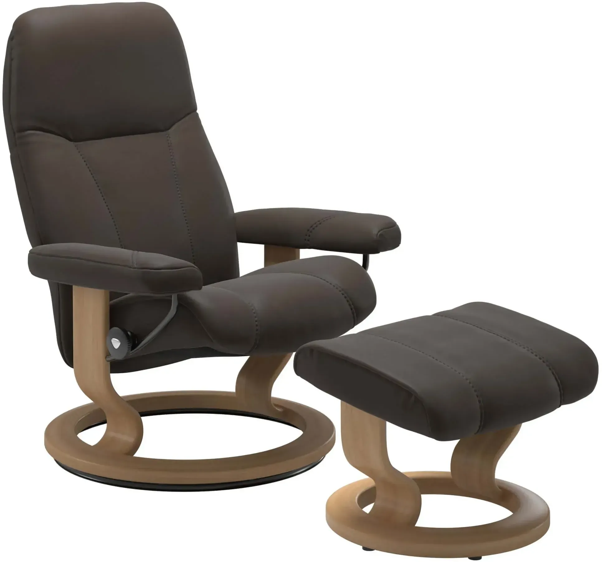 Stressless Sessel Consul | in braun mit Hocker M Lieferung ohne Montage