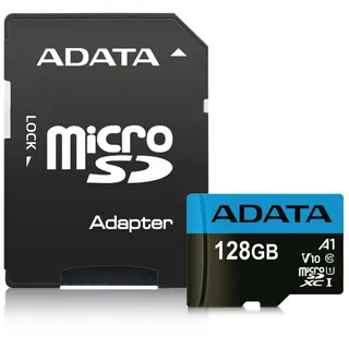 A-Data microSDXC Premier 128GB Class 10 UHS-I A1 + SD-Adapter 