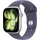 GPS 46mm Silver Aluminium Sport Band purple fog S/M