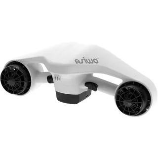 Asiwo Unterwasserscooter Tauchscooter mit Action Kamera Halterung, Seascooter mit Doppelmotor für Tauchen Schwimmen Schnorcheln Abenteuer und Fischen jagen (Weiß)