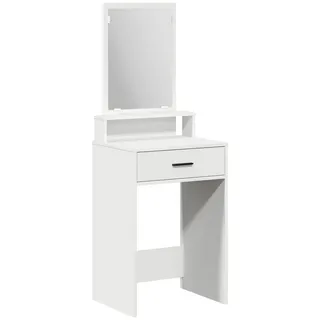 vidaXL Schminktisch mit Schubladen Weiß 50x41x140 cm