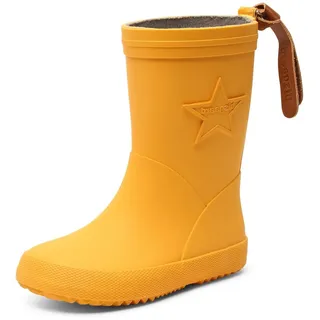 Bisgaard Unisex Kinder Rubber Boot Star Gummistiefel, Gelb, 23 EU Schmal