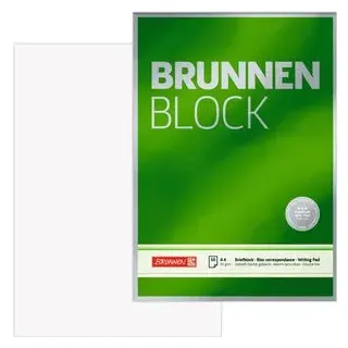 Brunnen Briefblock A4 unliniert