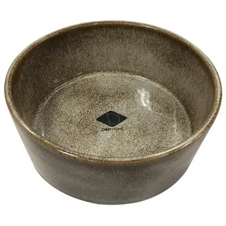 EULIQUID D&D Home Jasper Sand Futternapf 20,8 x 20,8 x 9 cm, Keramik, glasiert, hochwertig, robust und stabil, für Nassfutter, Trockenfutter und Wasser, spülmaschinenfest
