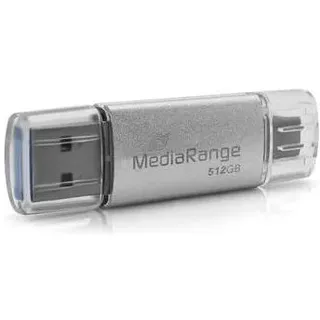 MediaRange MR940-1 512 GB USB Stick, Silber