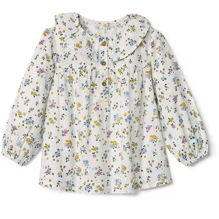 Tchibo - Kinder-Bluse - Mädchen - Gr. 98/104 - creme/geblümt