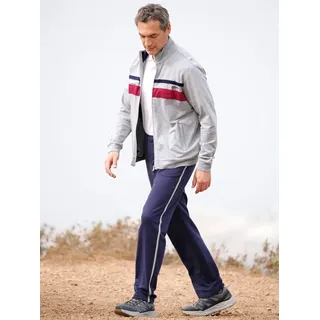 CATAMARAN Freizeitanzug CATAMARAN, Herren, Gr. 56/58, bunt (grau, meliert, marine), 88% Baumwolle, 12% Polyester, Hose:50% Polyester, 50% Baumwolle, Sportanzüge