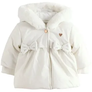 Next Parka Baby Pufferjacke mit Schleife (1-St) weiß 74 (9M)