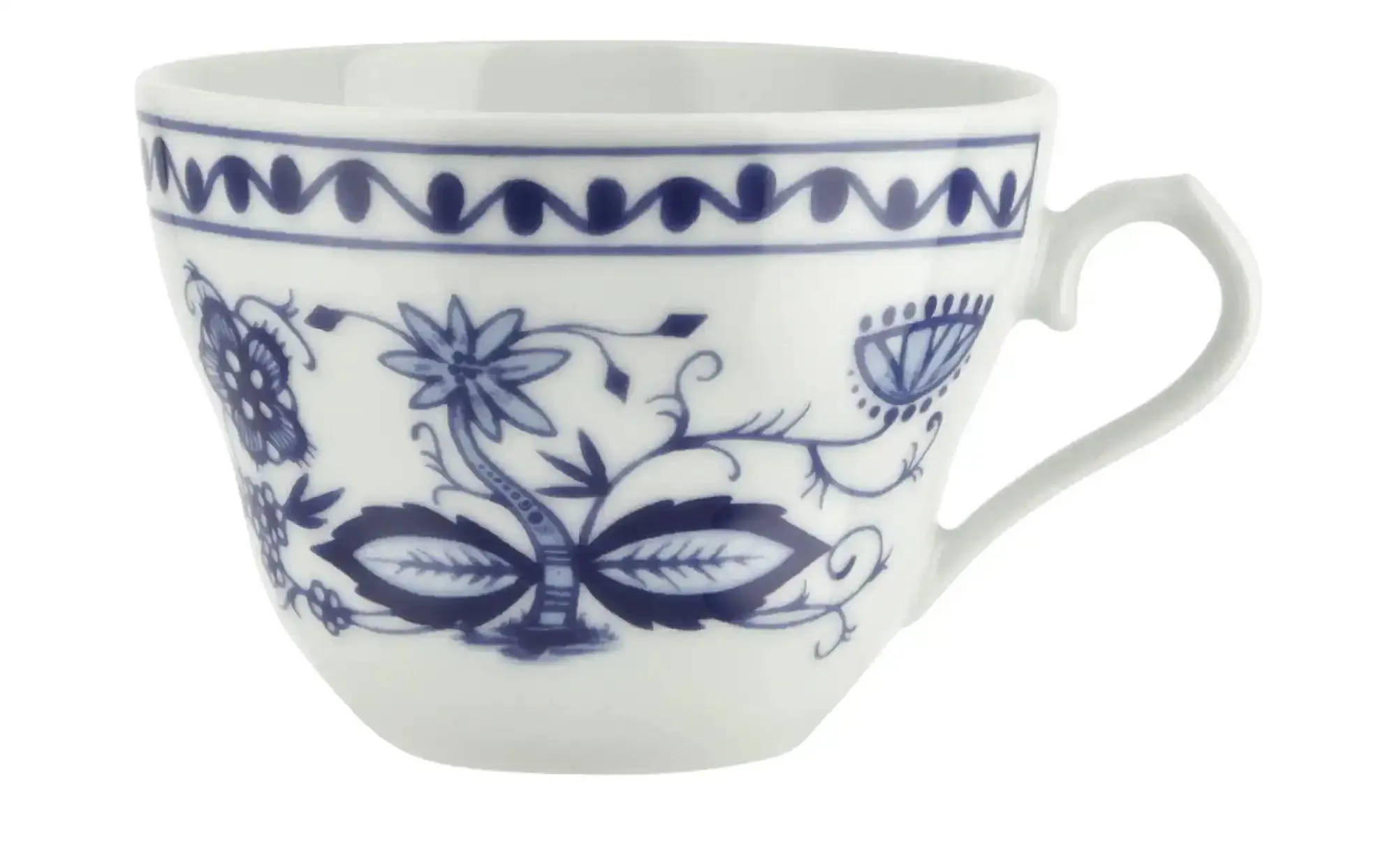 Kahla Kaffeetasse  "Rosella" Zwiebelmuster ¦ blau ¦ Porzellan ¦ Maße (cm): H: 6,3  Ø: 8.8