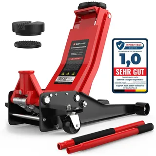 GENTOR Wagenheber 3T Ultra Flach 75-505mm Rangierwagenheber hydraulisch Autoheber Rangierheber