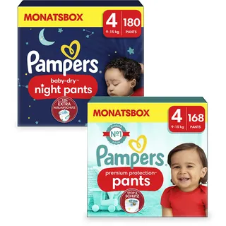 Pampers Baby-Dry Night Pants Gr. 4 (9-15 kg) 180 St.