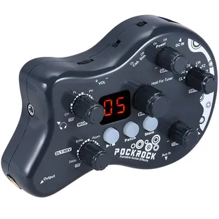 Summina, Gitarre Multieffekt-Prozessor Pedal, 15 Arten von Effekten, 40 Tuning-Funktionen, Drum-Rhythmen Mit Netzadapter.