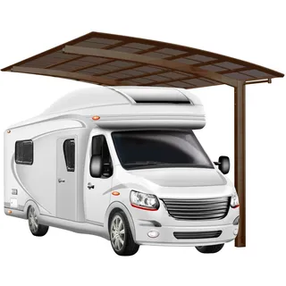 Ximax Alu Carport Portoforte Caravan Typ 80 Mattbraun 270x495cm Sonderfertigung