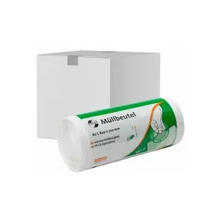 EMIL DEISS KG (GmbH + Co.) DEISS FIRST PLUS Müllbeutel, 60 Liter, Premium-LDPE, 36022 Karton