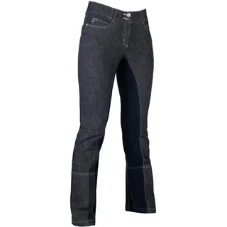 HKM Erwachsene Hose Jodhpur -Miss Blink- 1/1 Alos Besatz6169 jeansblau/dunkelblau50, 6169 jeansblau/dunkelblau, 50, HKM 4000315793242