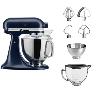 5KSM175 Tintenblau Glasset mit Glasschüssel