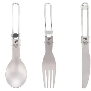 Keith Titanium Titan Klappbesteck-Set 3-teilig