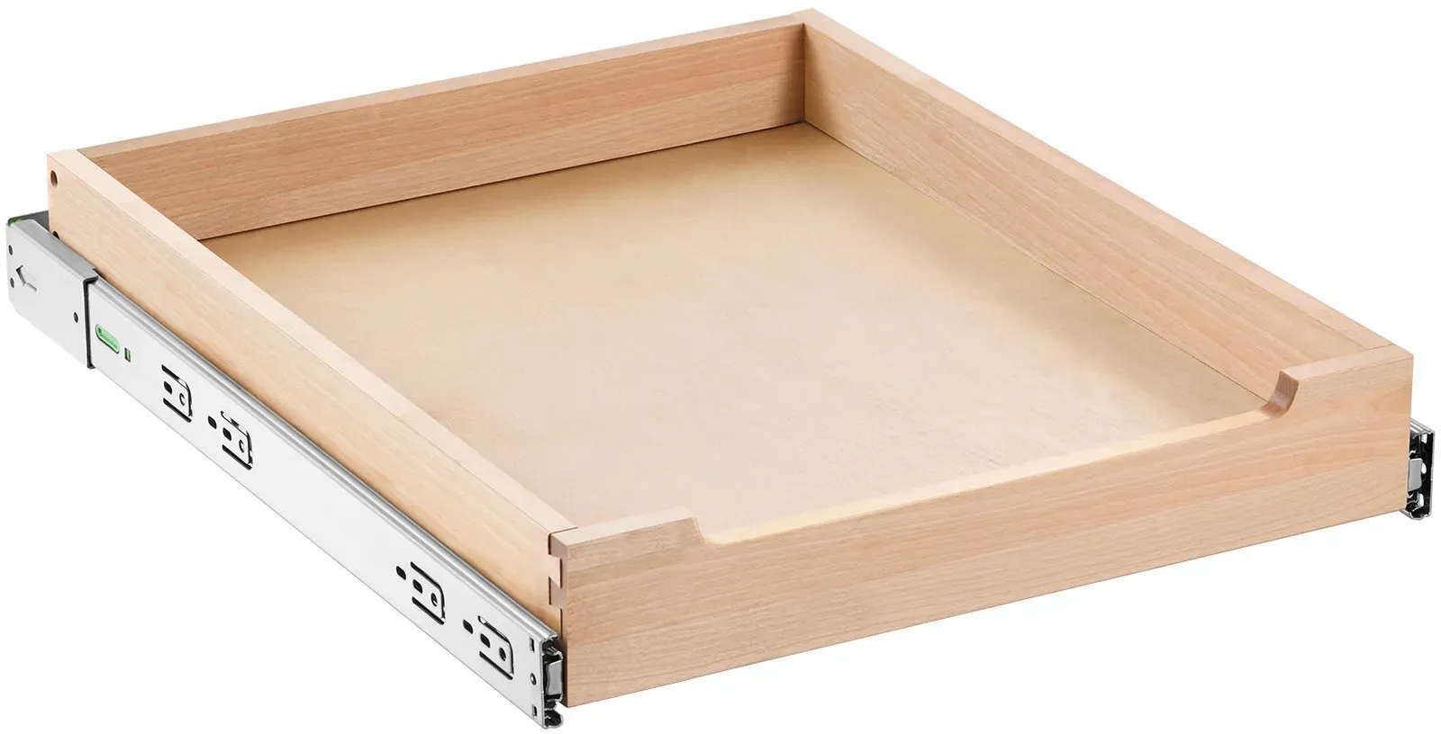 VEVOR Ausziehbarer Schrank-Organizer Schrankschublade Regal (432 x 533 x 76 mm) mit sanftem Schließmechanismus, Holz-Schiebeschublade Unter- und Seitenmontage, für Küche Speisekammer Badezimmer
